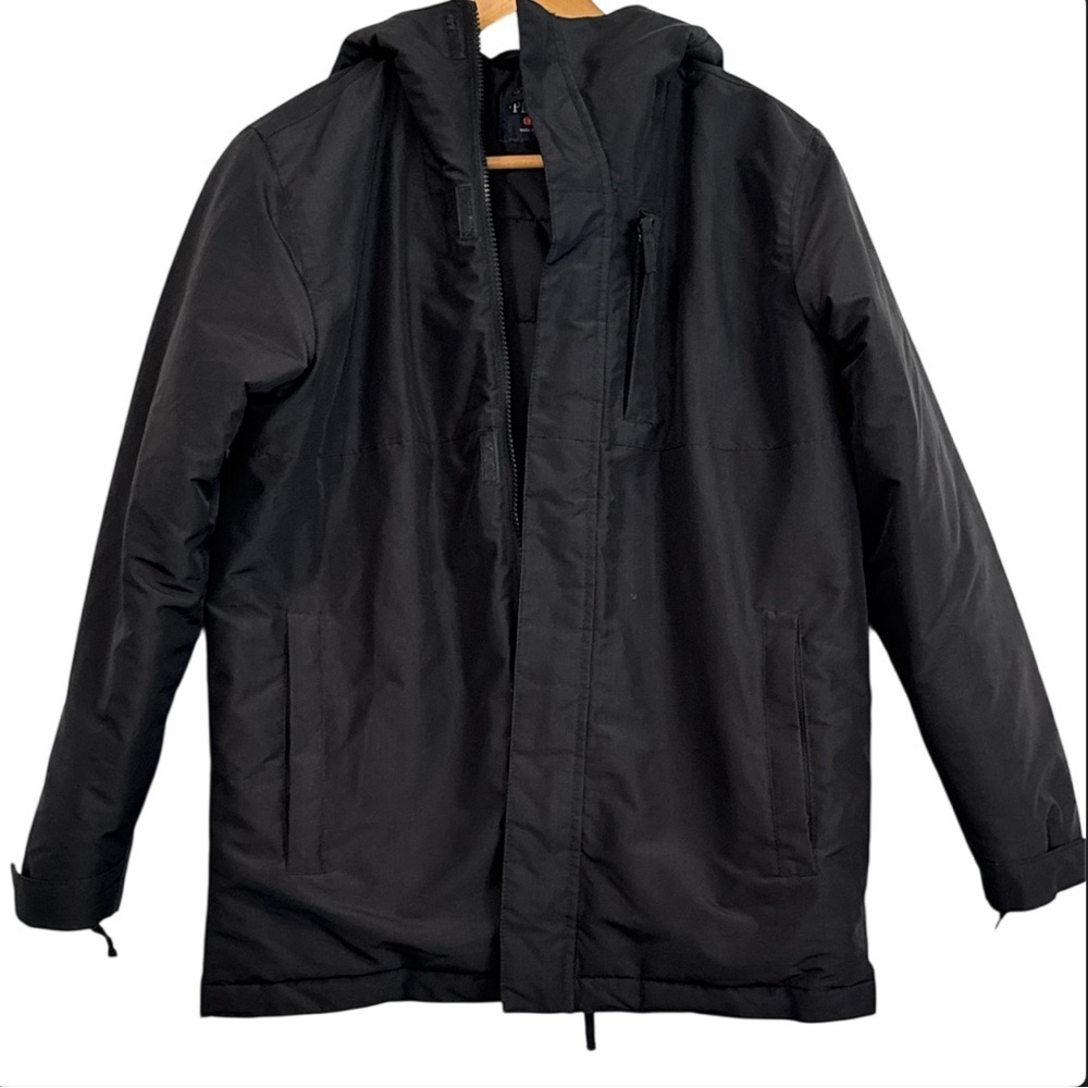 PLACE Big Boys Black Hooded Winter/Raincoat Size 14 (XL)